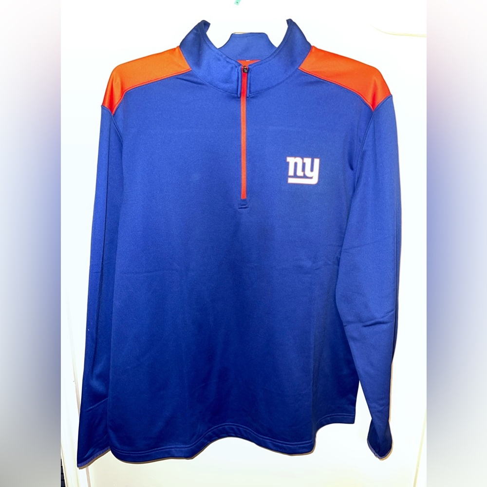 NFL Team Apparel Giants Quarter Zip Jacket